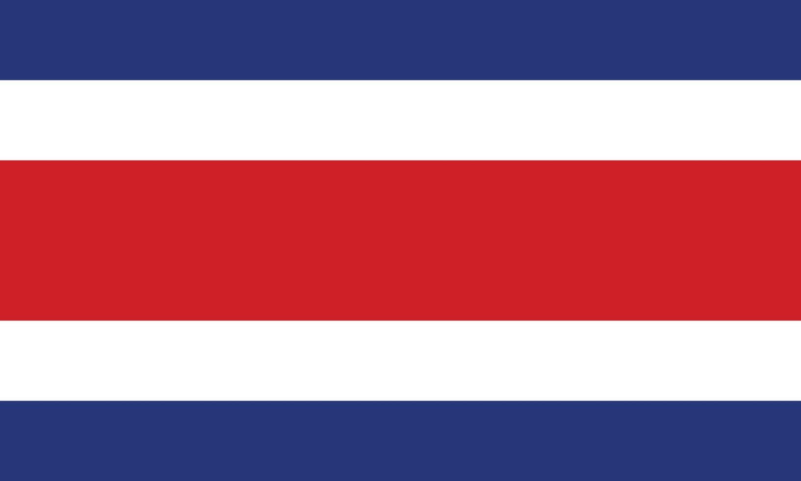 de nationell flagga av costa rica vektor illustration. civil och stat flagga av costa rica med officiell Färg