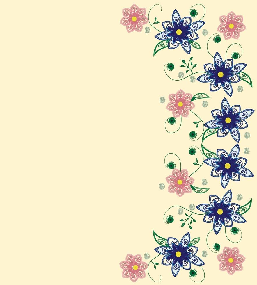 abstrakter Blumenhintergrund vektor
