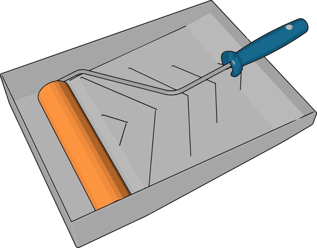 Pinselstriche, Illustration, Vektor auf weißem Hintergrund.