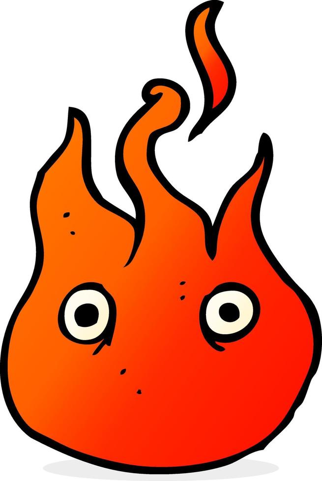 Cartoon-Flammensymbol vektor