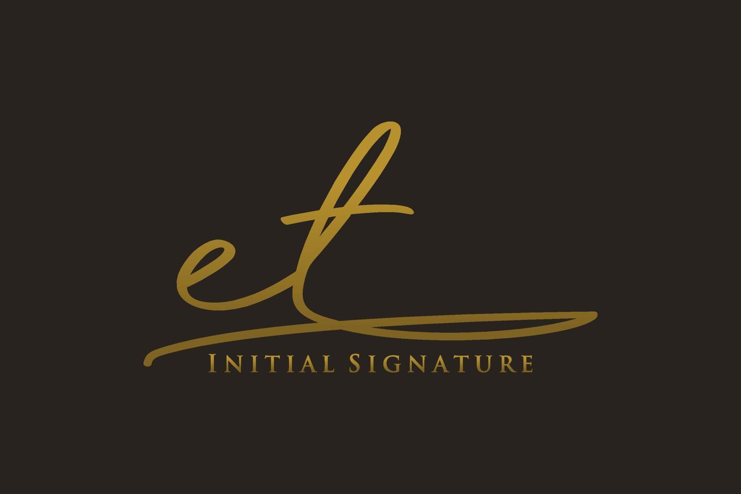 första ct brev signatur logotyp mall elegant design logotyp. hand dragen kalligrafi text vektor illustration.