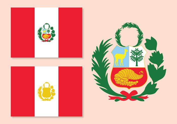Vektor Peru Flagge