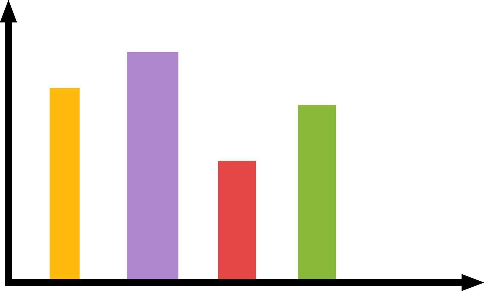 Geschäftsdiagramm, Illustration, Vektor auf weißem Hintergrund