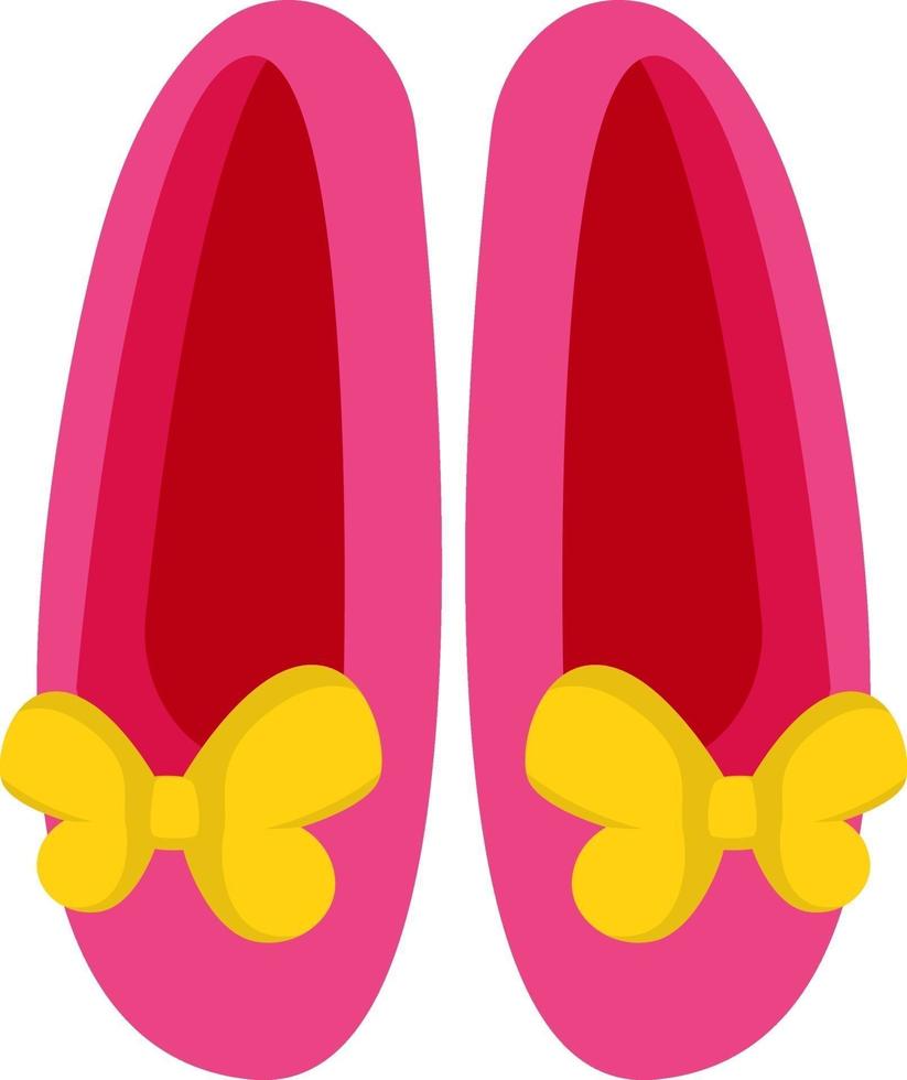 rosa Gilry-Schuhe, Illustration, Vektor auf weißem Hintergrund