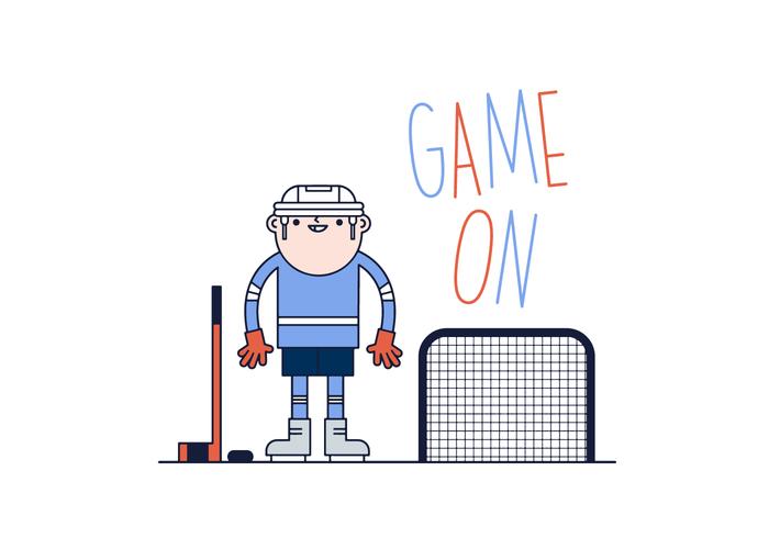 Gratis Hockey Player Vector