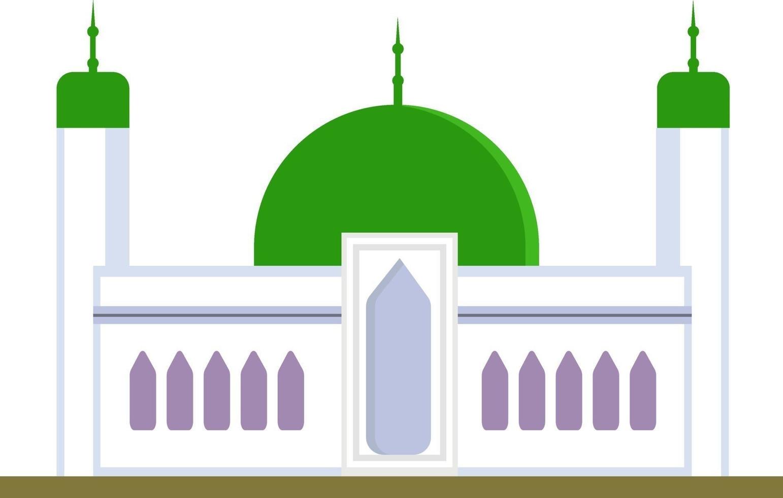 vit moské, illustration, vektor på en vit bakgrund.