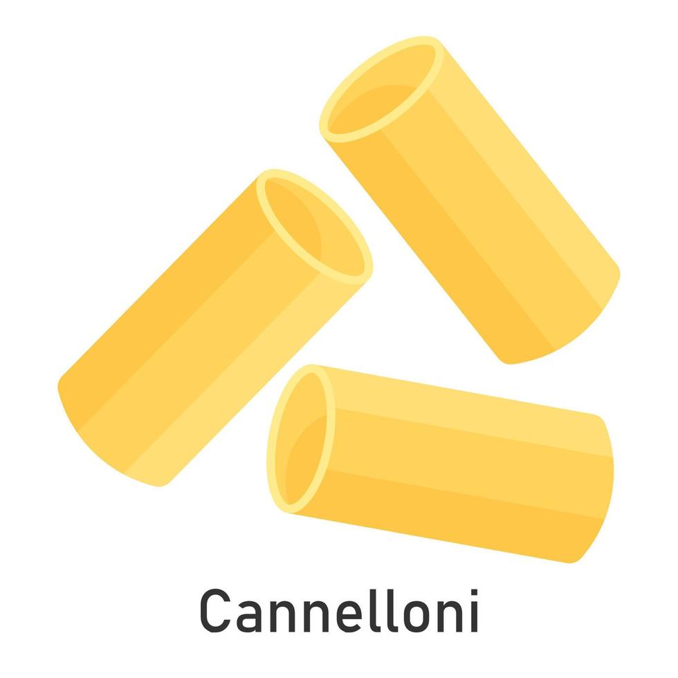 Cannelloni-Nudeln. Restaurant-Pasta. für Menügestaltung, Verpackung. Vektor-Illustration. vektor