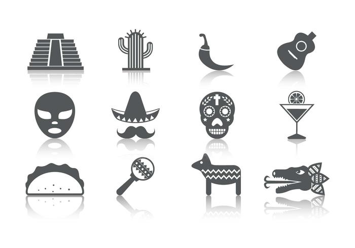 Free Mexiko Icons Vektor