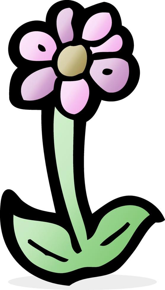 Cartoon-Blume-Symbol vektor