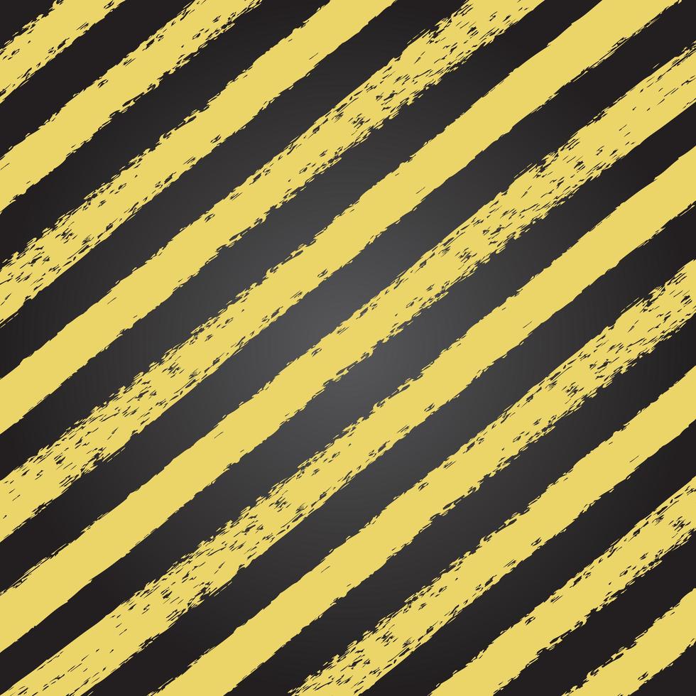 grunge gul och svart rand textur vektor
