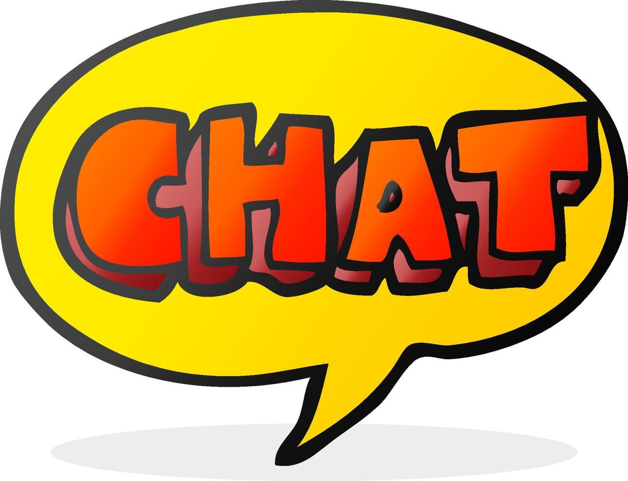 Cartoon-Chat-Symbol vektor