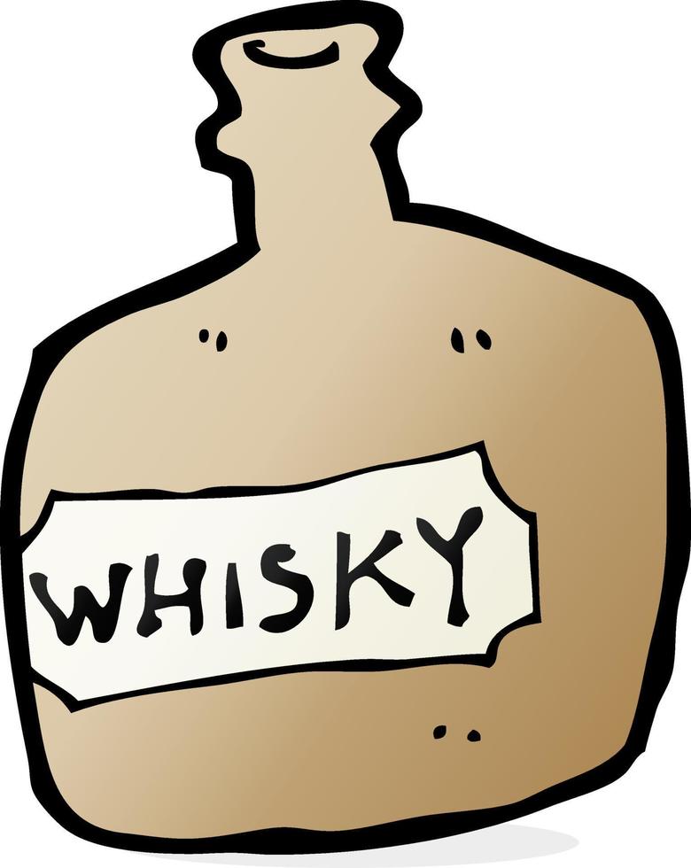 Cartoon-Whisky-Glas vektor