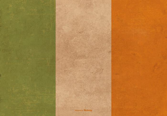 Grunge Flagge von Irland vektor