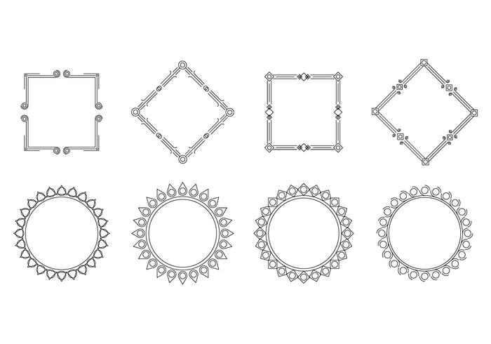 Gratis Cartouche Frame Vector