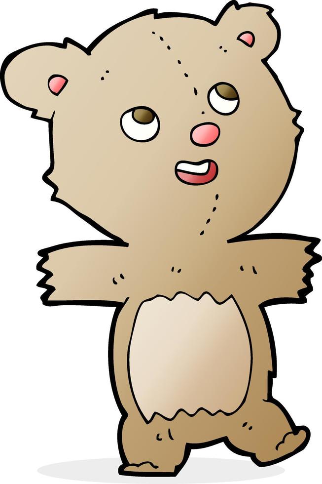 Cartoon Teddybär vektor