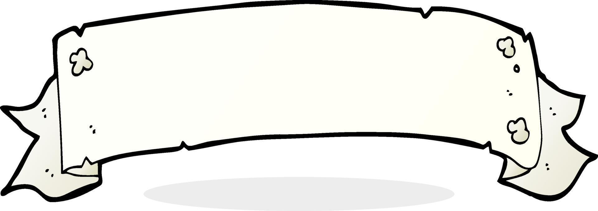 heraldik skrolla baner tecknad serie vektor
