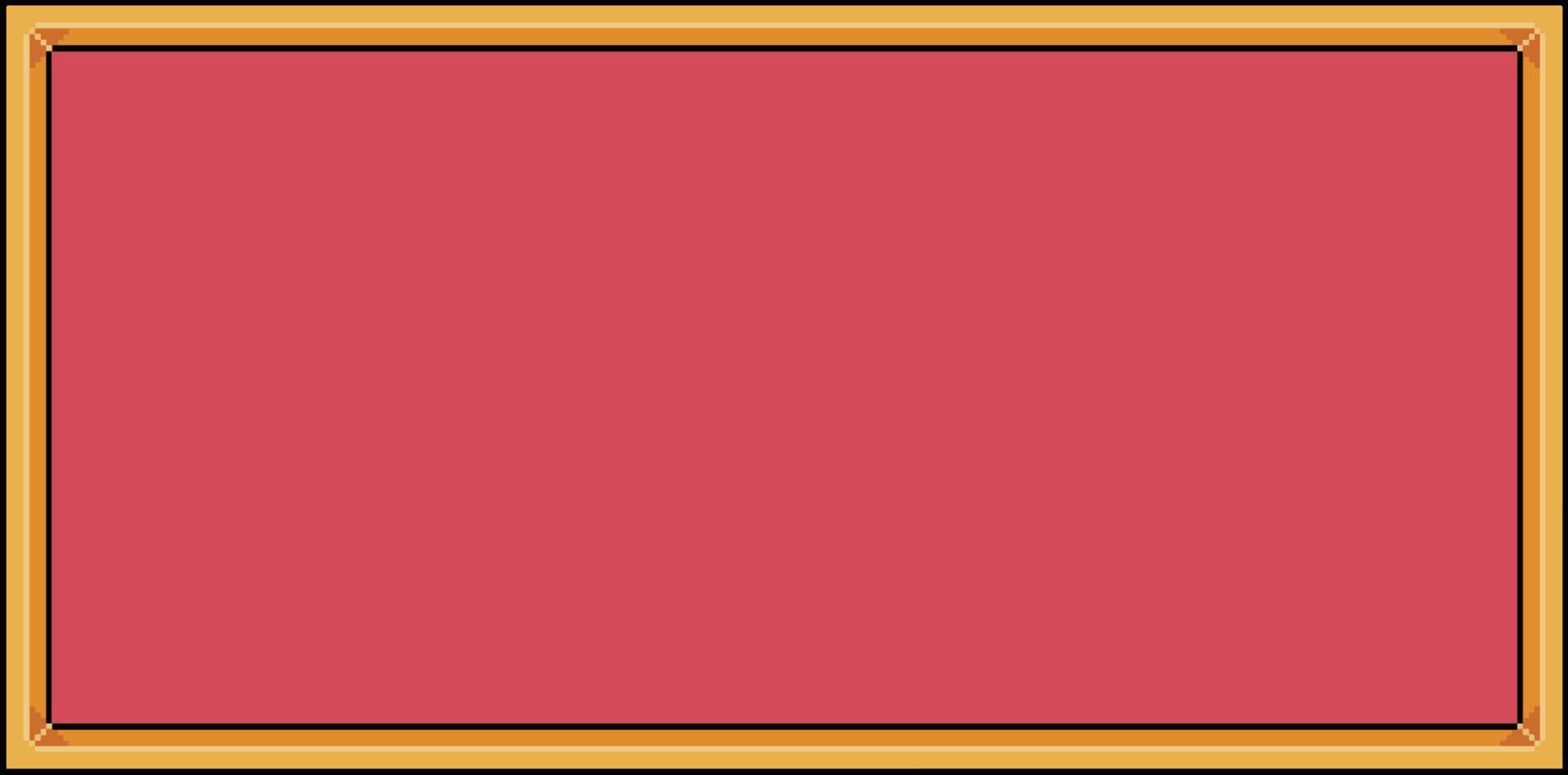 pixel konst röd bakgrund med gyllene gräns vektor för 8bit spel