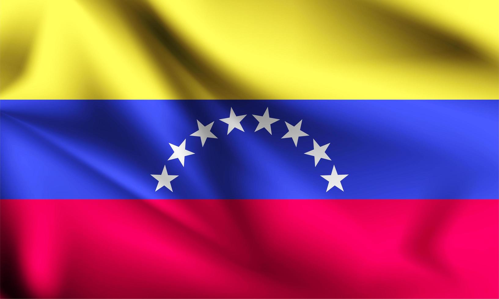 Venezuela 3d fließende Flagge vektor