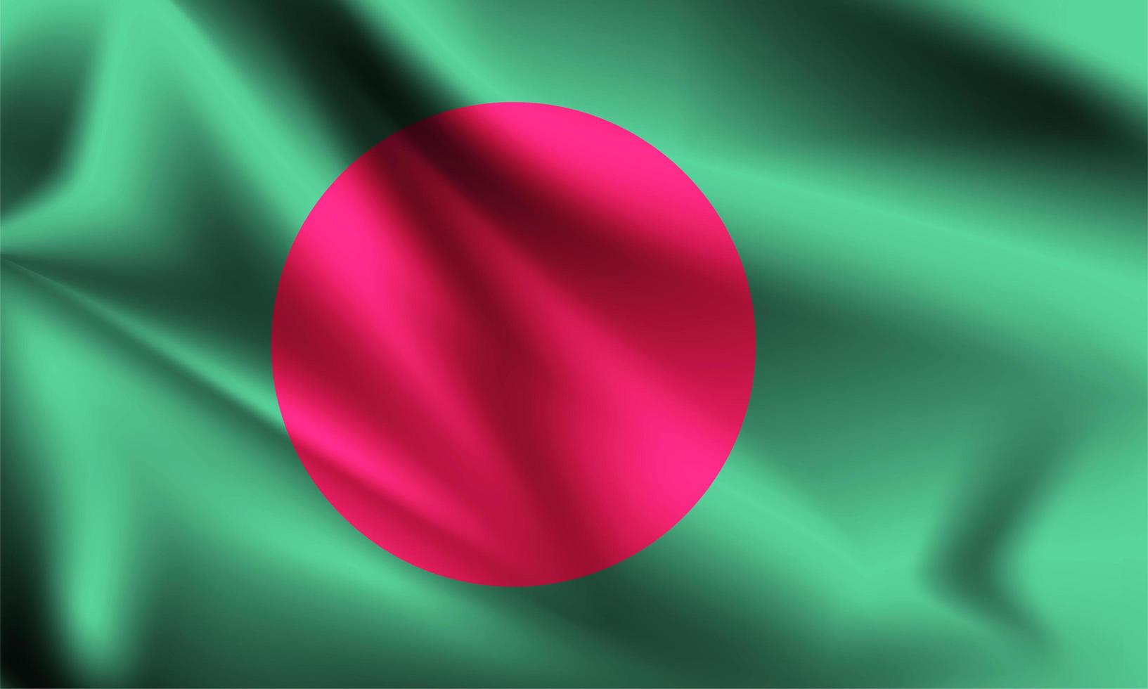 bangladesch 3d flagge vektor