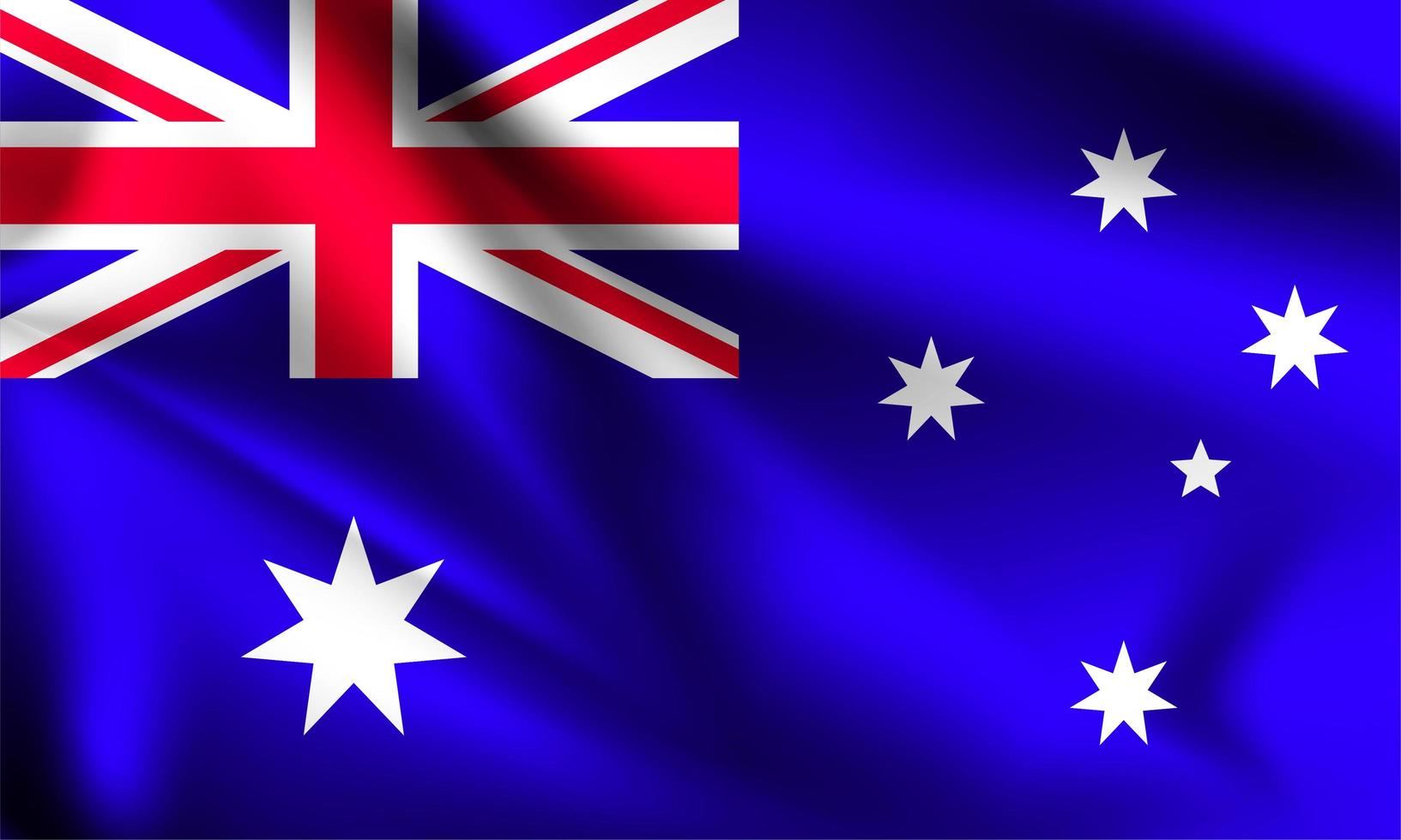 Australien 3d Flagge vektor