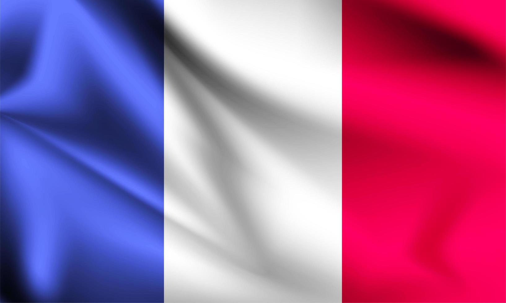 Frankreich 3d Flagge vektor