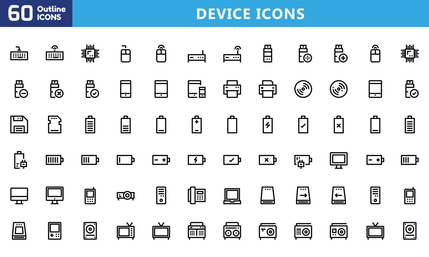 Symbole für Handy und Web. hochwertige Piktogramme. lineare symbole für business, medizin, ui und ux, medien, geld, reisen usw. vektor