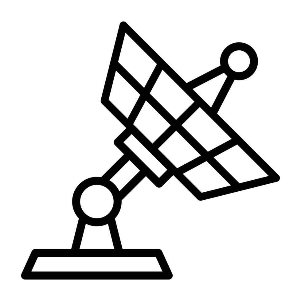 Satellit zur Übertragung von Informationen über Funkwellen vektor