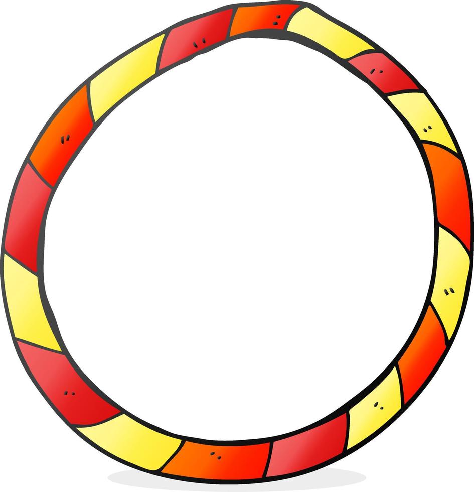 tecknad serie hula ring vektor
