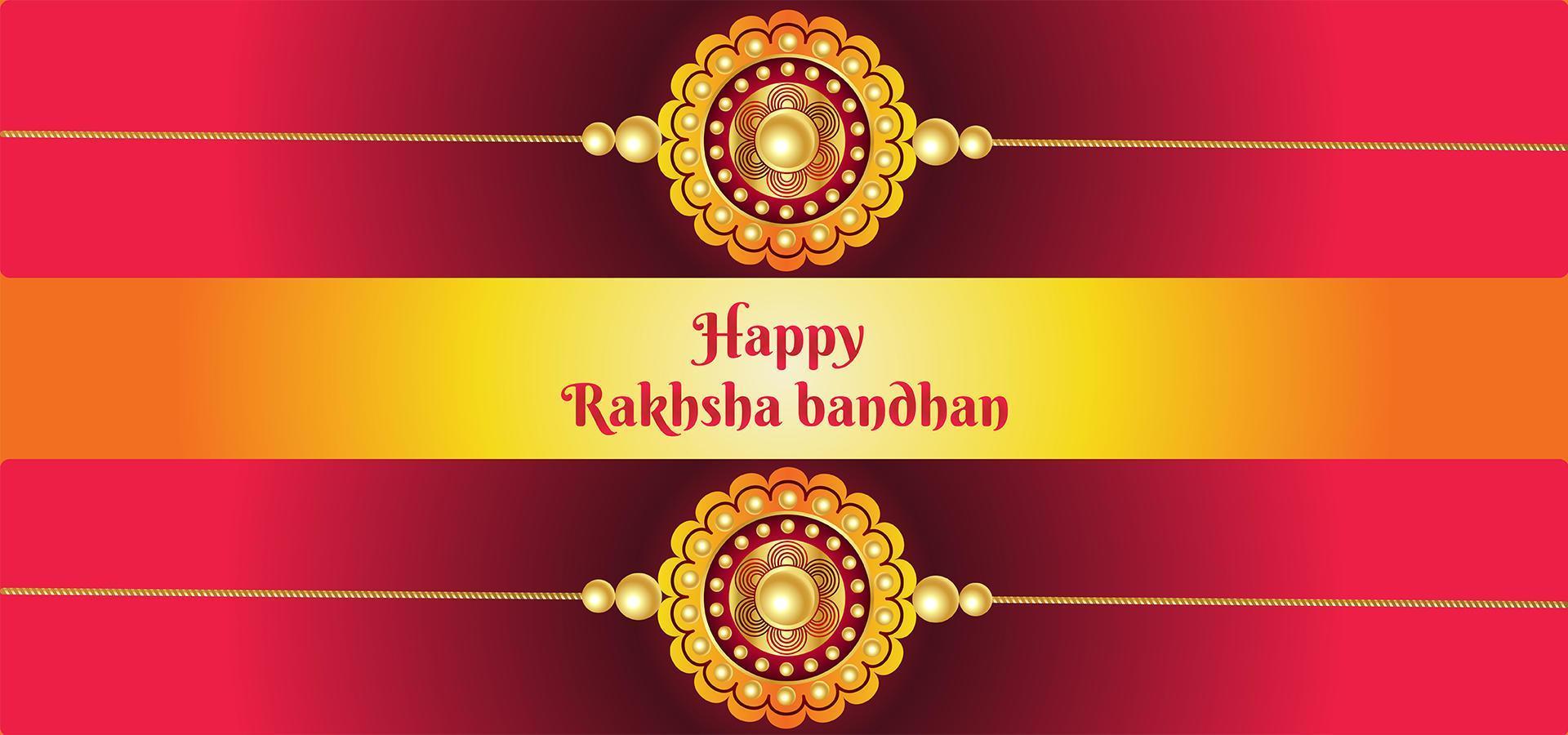 raksha bandhan firande bakgrund vektor