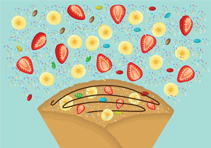 Gratis Crepes Illustration vektor