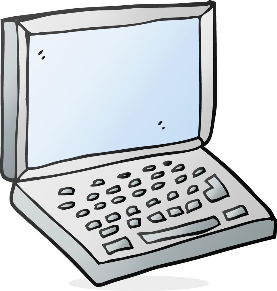Cartoon-Laptop-Computer vektor