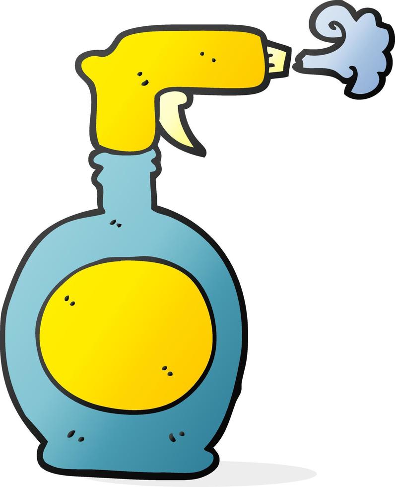 tecknad serie spray flaska vektor