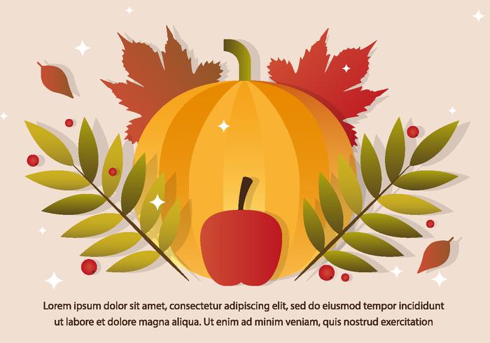 Gratis Thanksgiving Vector Pumpkin