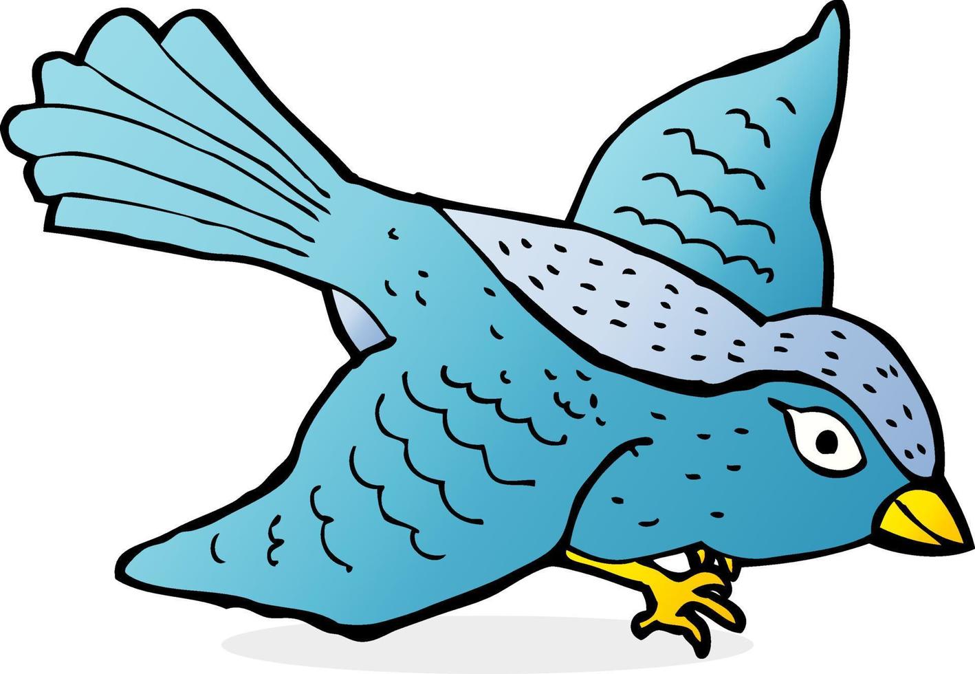 Cartoon fliegender Vogel vektor