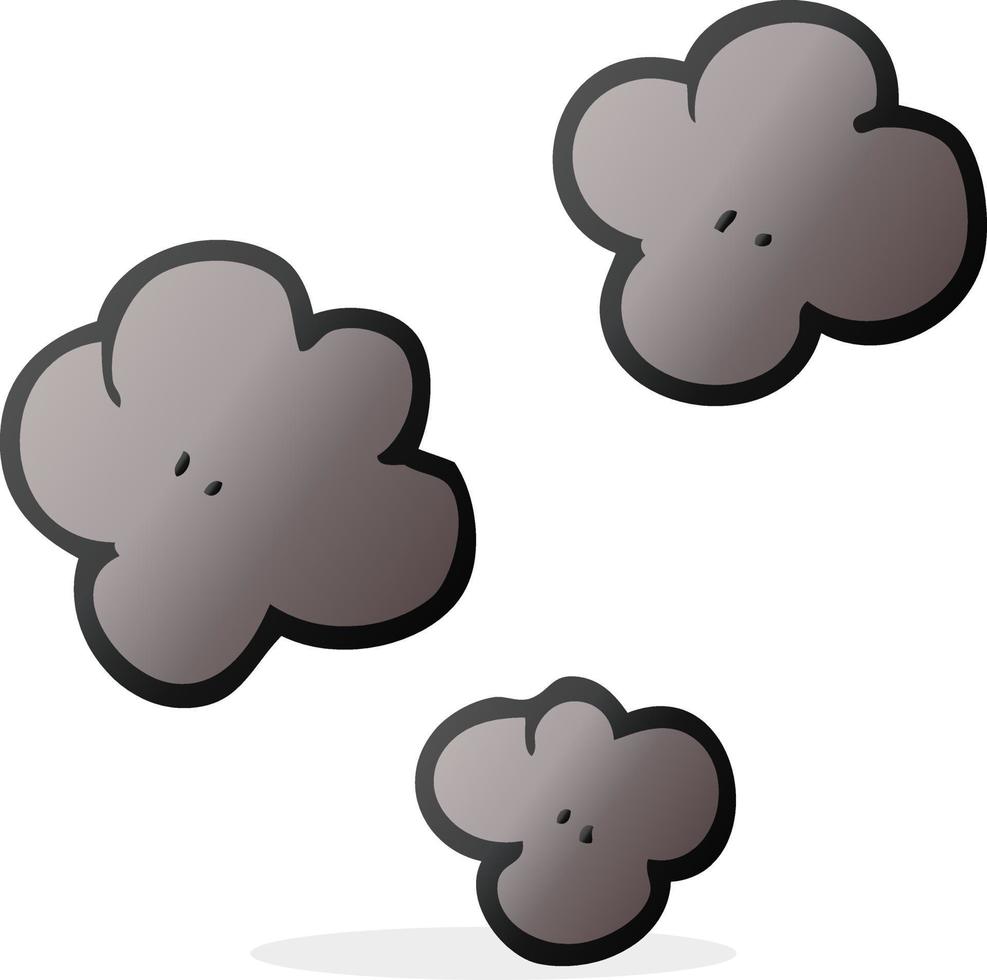 tecknad serie rök moln symbol vektor