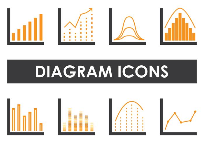 Diagramm Icons vektor