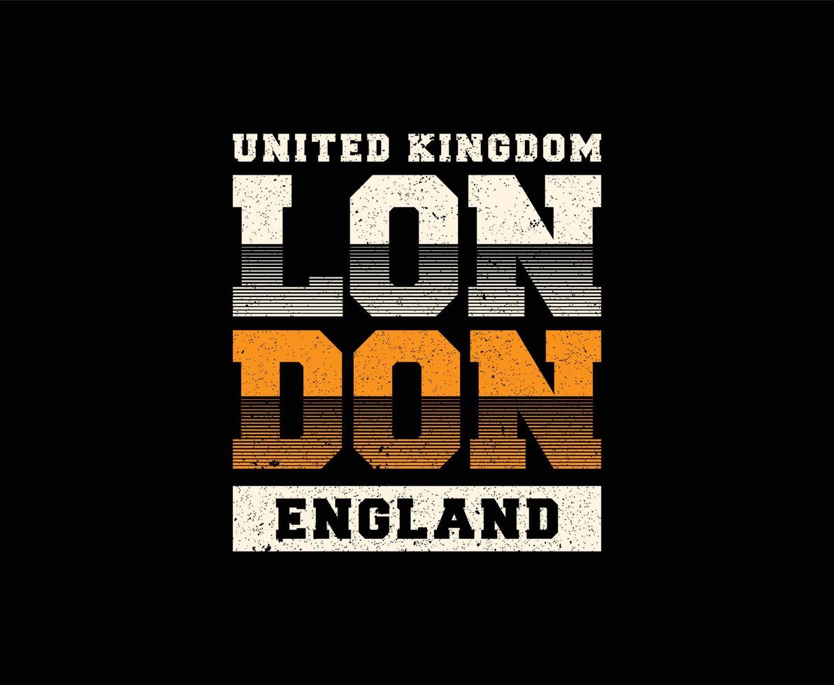 London vektor t-shirt design med grunge effekt