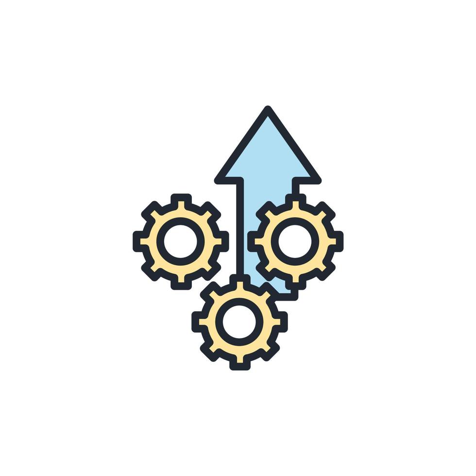 Implementieren Sie Symbole, Symbolvektorelemente für das Infografik-Web vektor