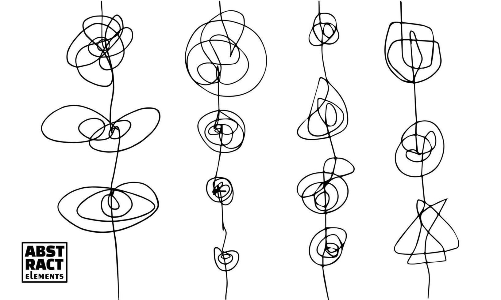 abstraktes chaotisches geometrisches Gestaltungselement vektor