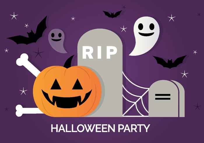 Gratis Scary Vector Halloween Bakgrund