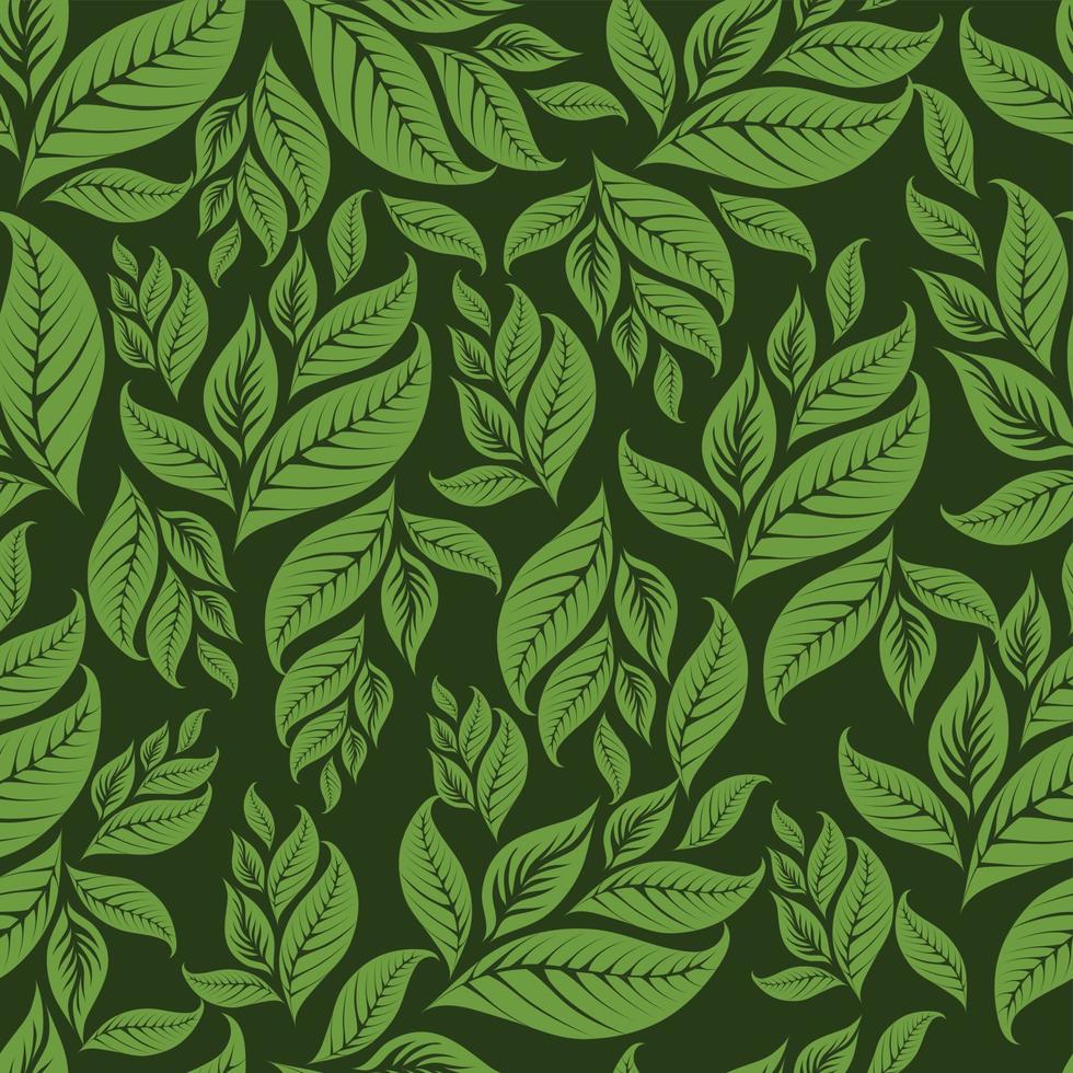 bakgrund vektor illustration grön blad mönster tapet mall