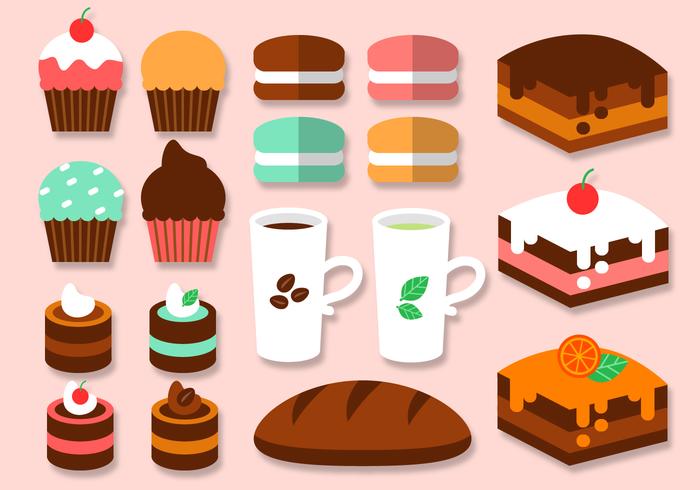 Gratis Bakery Elements Vector