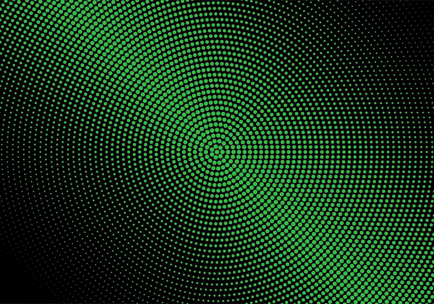 moderna gröna cirkulära halvtonmönster vektor