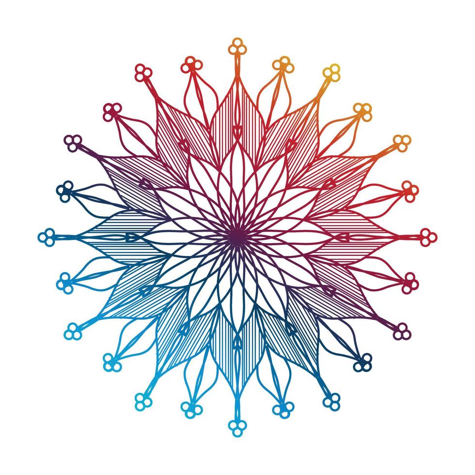 Farbverlaufsmandala, Mandala-Design-Hintergrund, Mandala-Design, Mandala-Muster-Malbuch-Kunst-Tapeten-Design, Fliesenmuster, Grußkarte, Set-Mandala-Design, Schwarz, Mandala-Design vektor