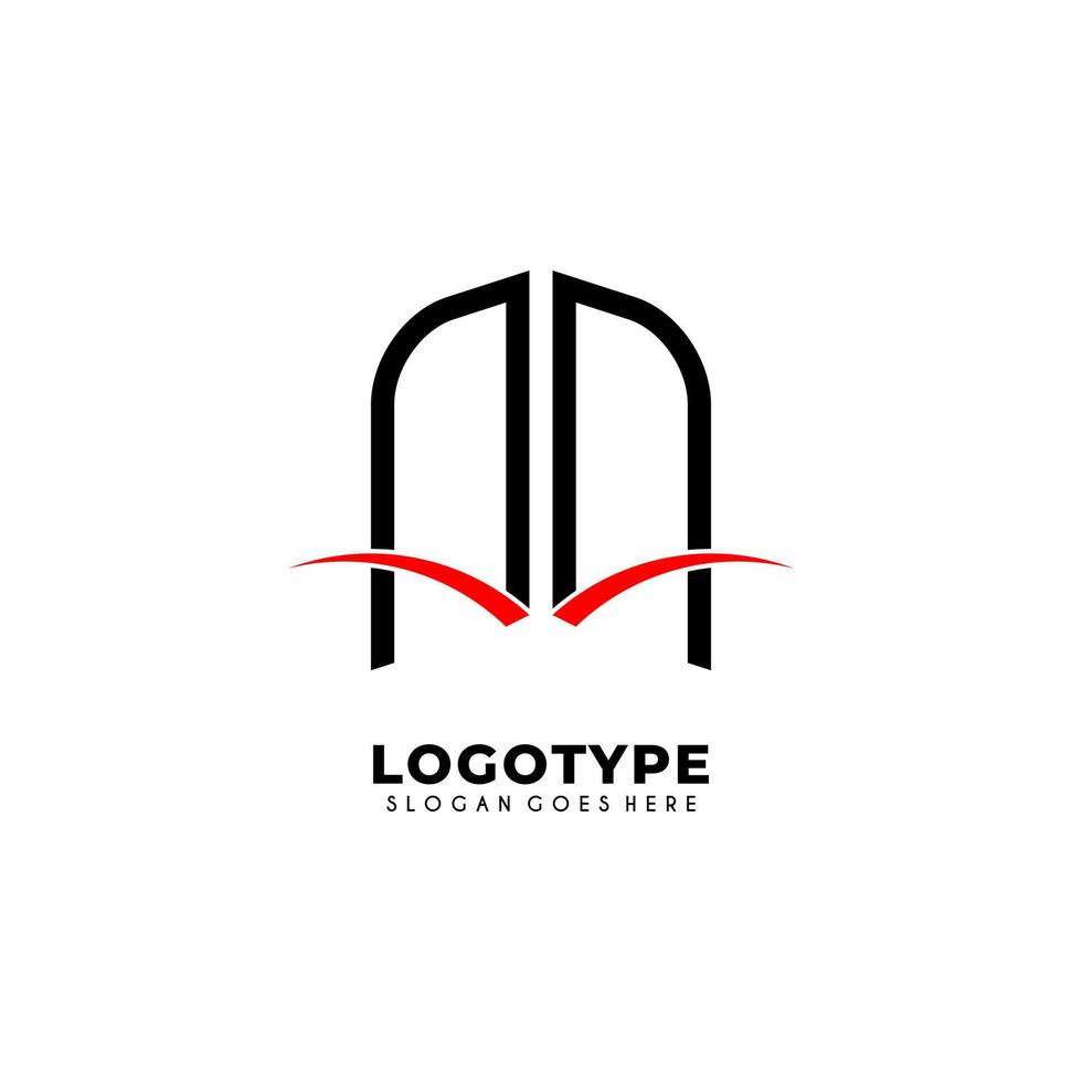 modern första aa logotyp brev enkel och kreativ design begrepp vektor