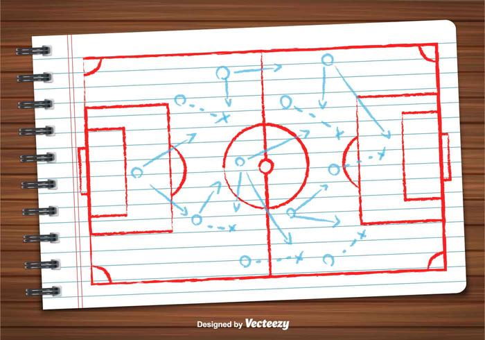 Vektor von Fußball-Plan