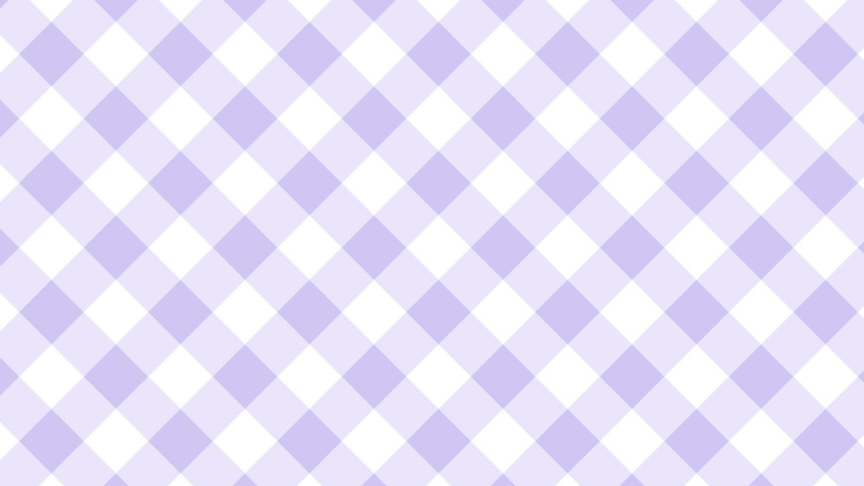 estetisk söt pastell lila diagonal gingham, schackbräde, dam bakgrund illustration, perfekt för bakgrund, tapet, vykort, bakgrund, baner vektor