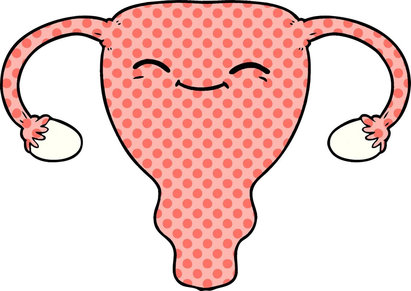 Cartoon-Gebärmutter-Figur vektor