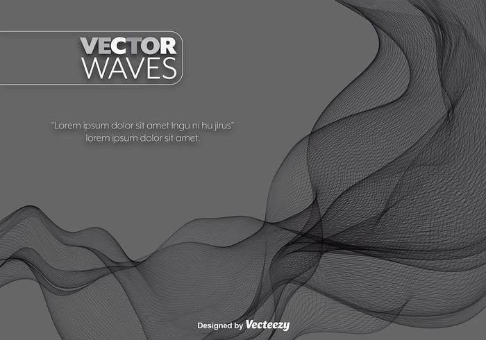 Vektor schwarzes abstraktes Wellenelement