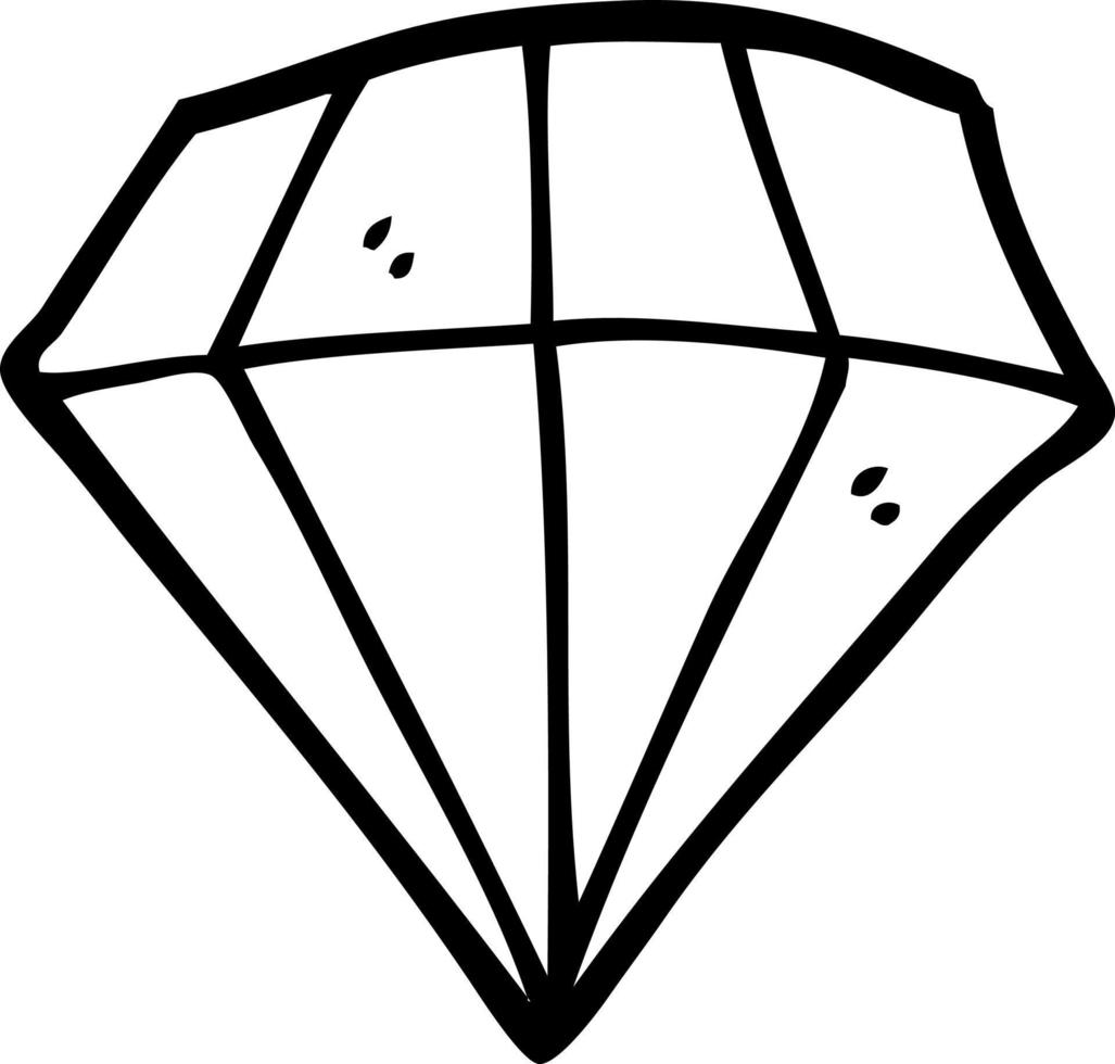 Cartoon-Tattoo-Diamant vektor